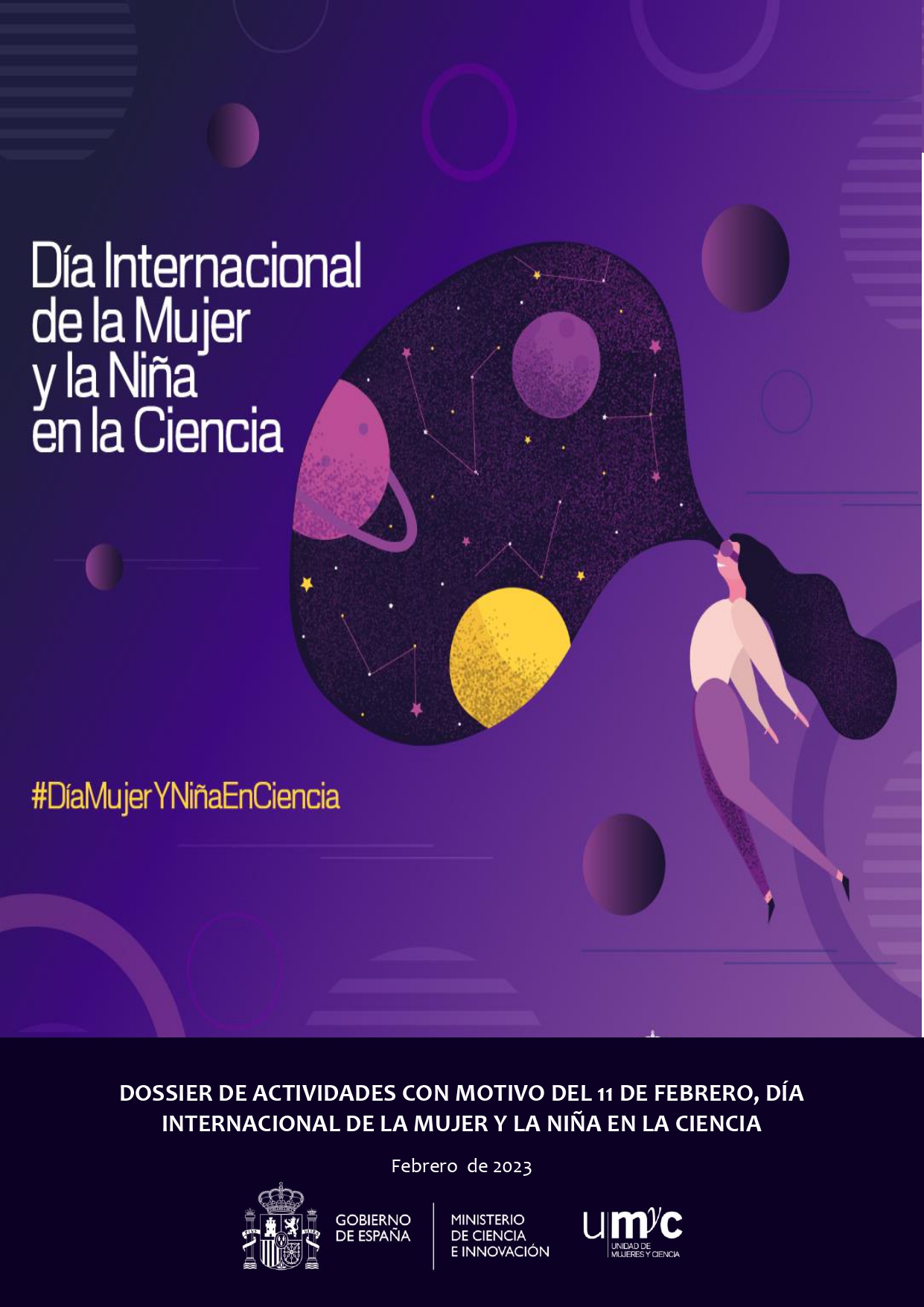 Cartel oficial dia internacional de la mujer y niña en la ciencia