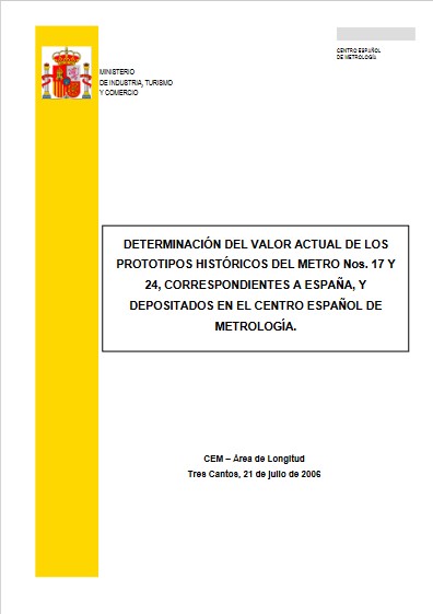 Recalibración prototipos del metro