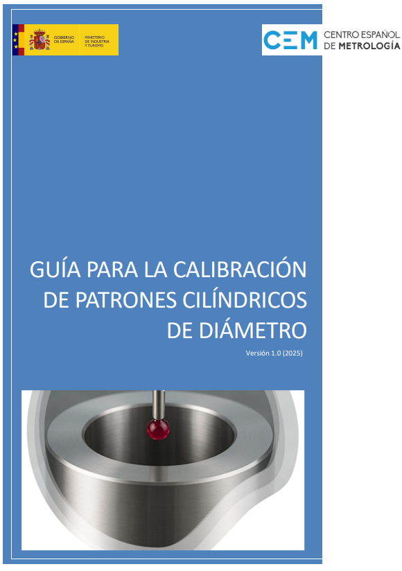Portada Guía para la calibración de patrones cilíndricos de diámetro